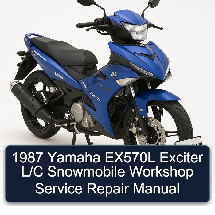 1987 Yamaha EX570L Exciter L/C Snowmobile Workshop Manual de servicio y reparación