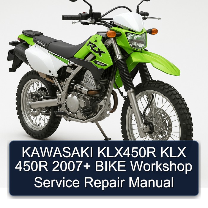 KAWASAKI KLX450R KLX 450R 2007+ BIKE Workshop Manual de servicio y reparación