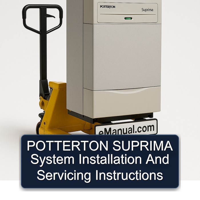 POTTERTON SUPRIMA System Installation And Servicing Instructions