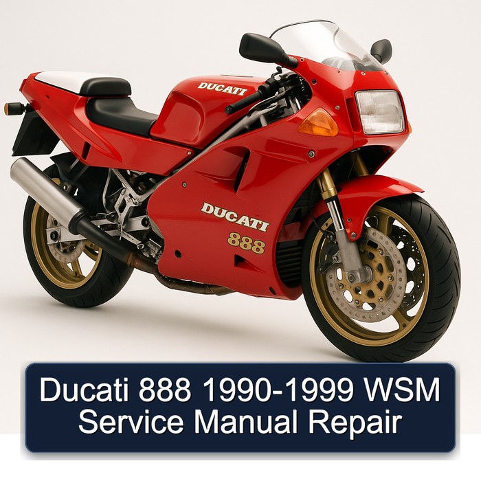 Ducati 888 1990-1999 WSM Service Manual Repair