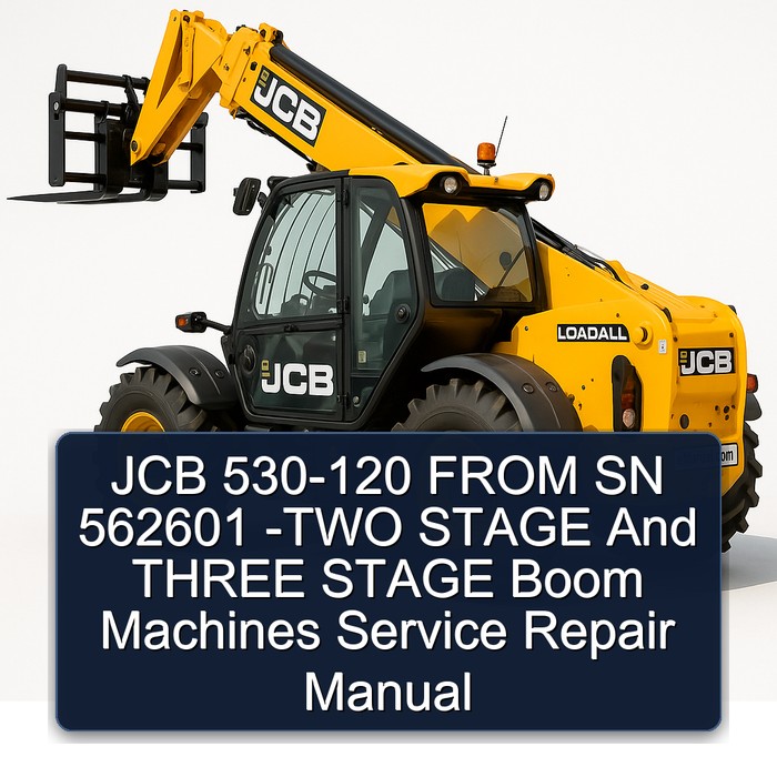 JCB 530-120 FROM SN 562601 -TWO STAGE And THREE STAGE Boom Machines Service Repair Manual