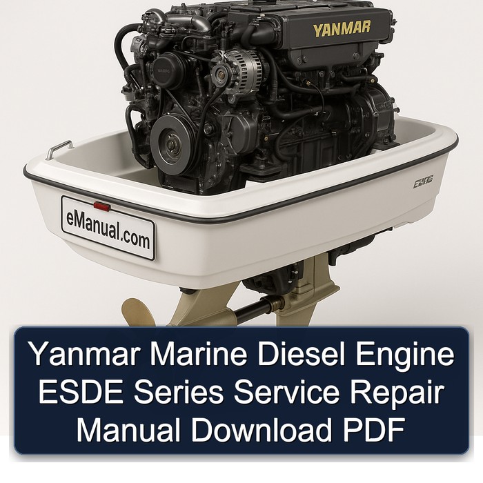 Yanmar Marine Diesel Engine ESDE Series Manual de servicio y reparación Download PDF