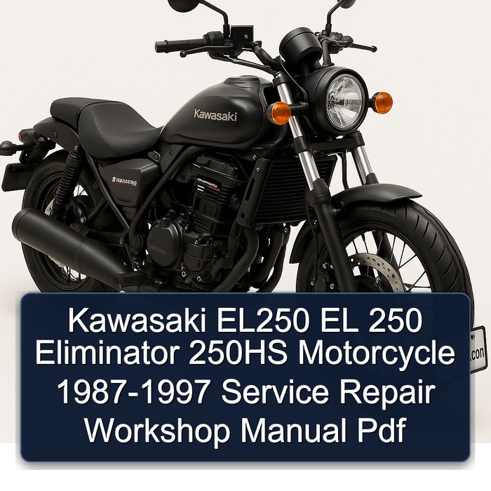 Kawasaki EL250 EL 250 Eliminator 250HS Motorcycle 1987-1997 Service Repair Workshop Manual Pdf