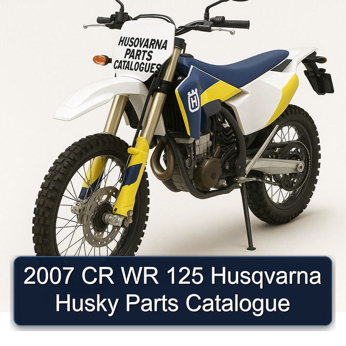 2007 CR WR 125 Husqvarna Husky Parts Catalogue