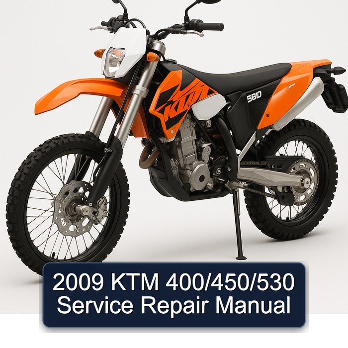 2009 KTM 400/450/530 Manual de servicio y reparación