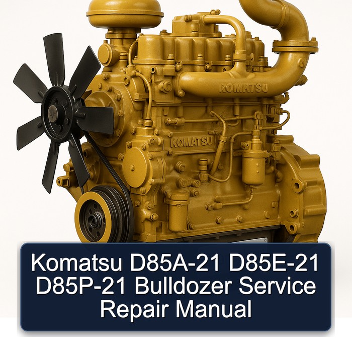 Komatsu D85A-21 D85E-21 D85P-21 Bulldozer Manual de servicio y reparación