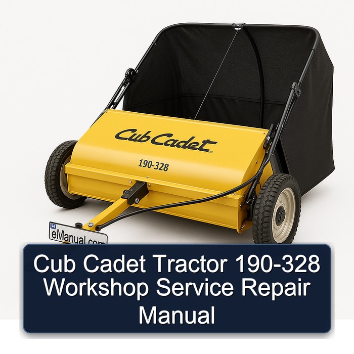 Cub Cadet Tractor 190-328 Workshop Service Repair Manual PDF Download