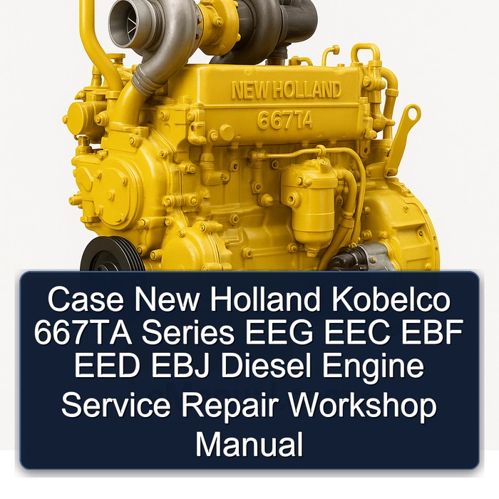 Case New Holland Kobelco 667TA Series EEG EEC EBF EED EBJ Diesel Engine Service Repair Workshop Manual