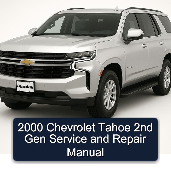 2000 Chevrolet Tahoe 2nd Gen Manual de servicio y reparación