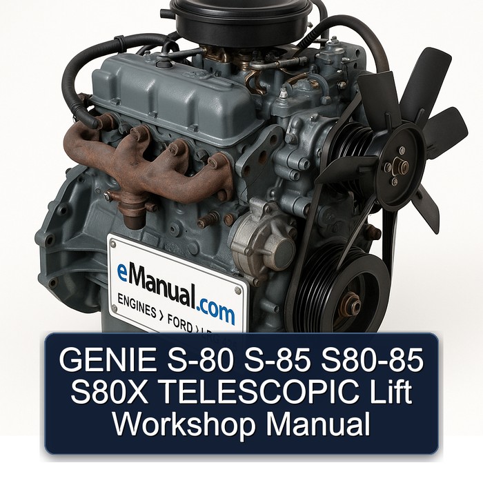 GENIE S-80 S-85 S80-85 S80X TELESCOPIC Lift Workshop Manual 