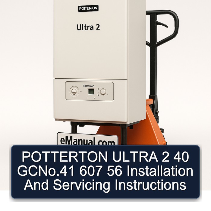 POTTERTON ULTRA 2 40 GCNo.41 607 56 Installation And Servicing Instructions