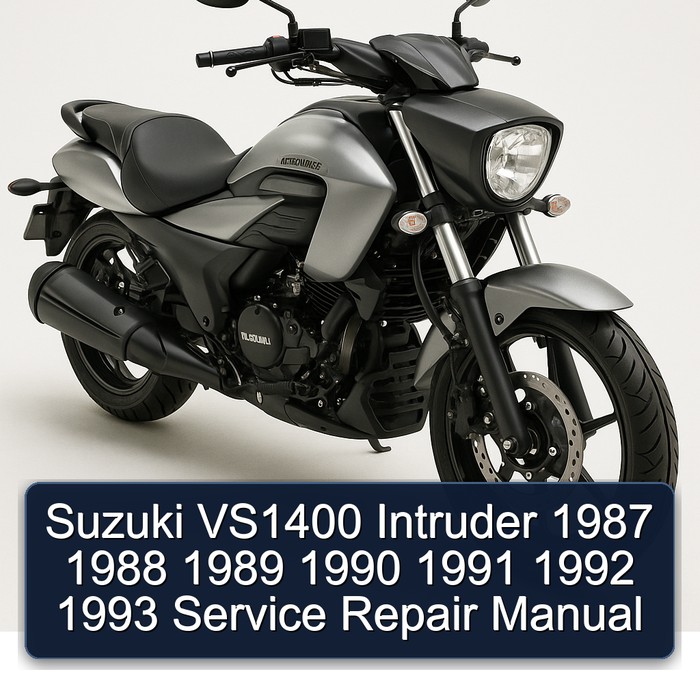 Suzuki VS1400 Intruder 1987 1988 1989 1990 1991 1992 1993 Manual de servicio y reparación
