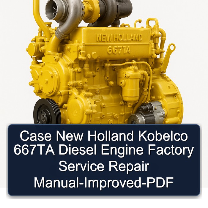 Case New Holland Kobelco 667TA Diesel Engine Factory Manual de servicio y reparación-Improved-PDF