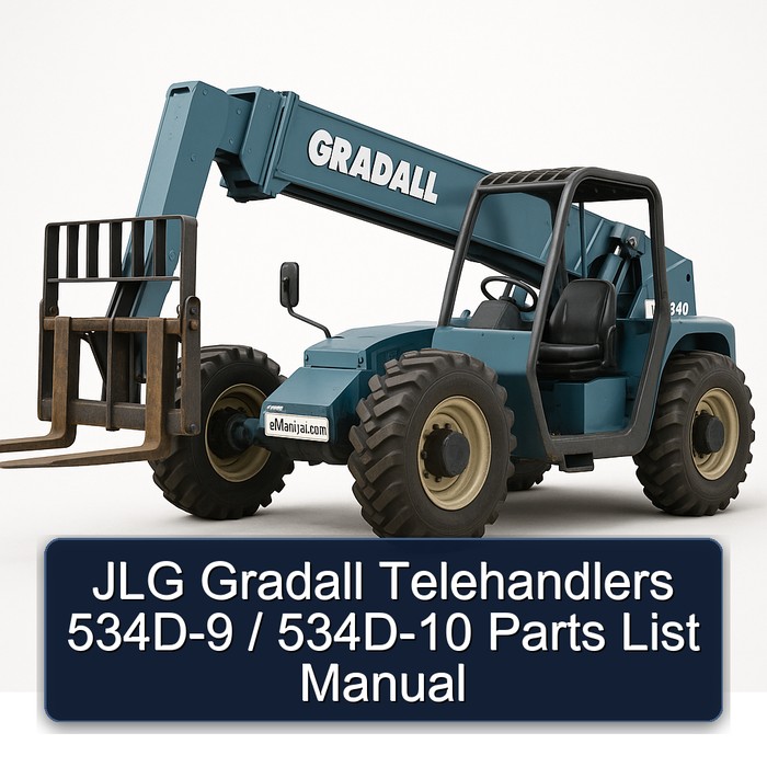 JLG Gradall Telehandlers 534D-9 / 534D-10 Parts List Manual
