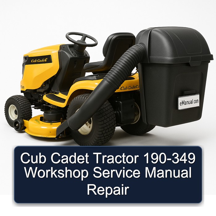 Cub Cadet Tractor 190-349 Workshop Service Repair Manual PDF Download