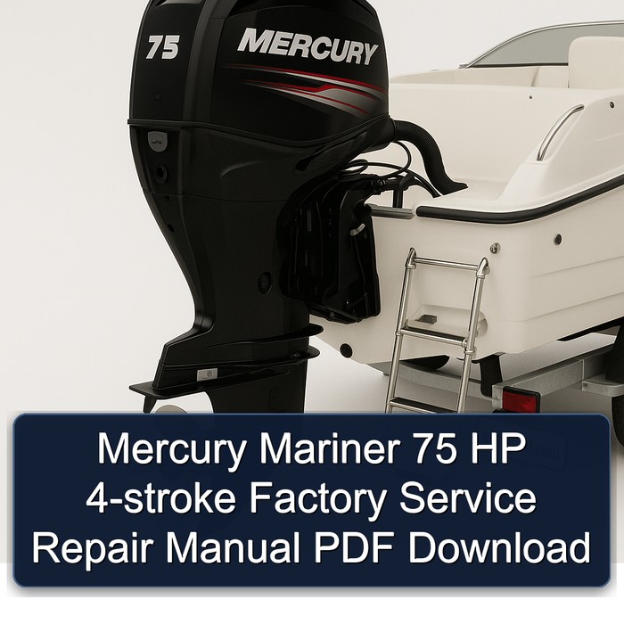 Mercury Mariner 75 HP 4-stroke Factory Manual de servicio y reparación PDF Download