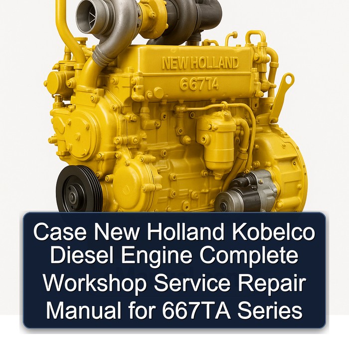 Case New Holland Kobelco 667TA EEG 667TA EEC 667TA EBF 667TA EED 667TA EBD Diesel Engine Manual completo de servicio y reparación del taller
