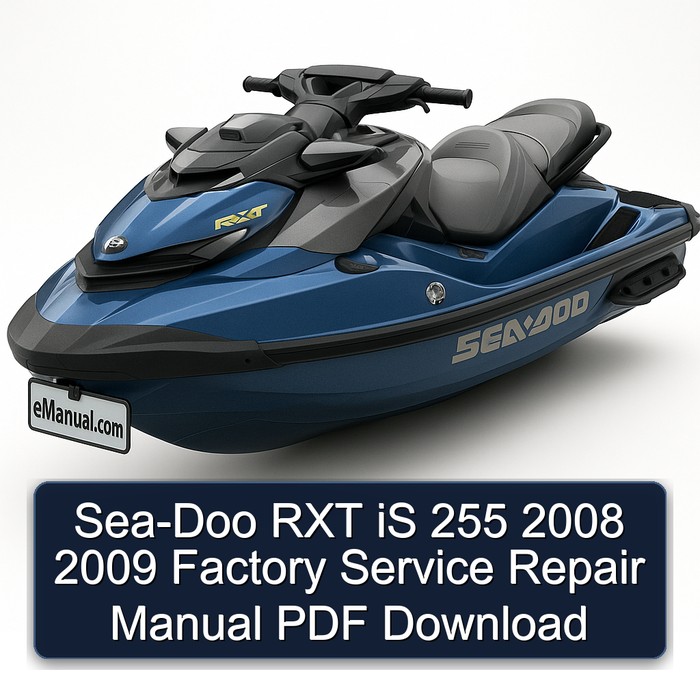 Sea-Doo RXT iS 255 2008 2009 Factory Service Repair Manual PDF Download