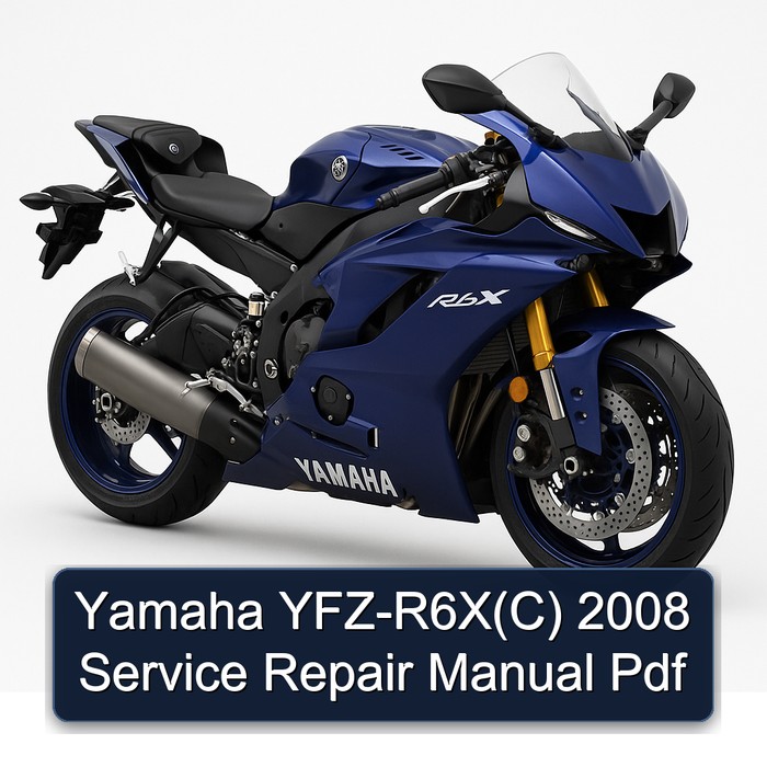 Yamaha YFZ-R6X(C) 2008 Manual de servicio y reparación Pdf