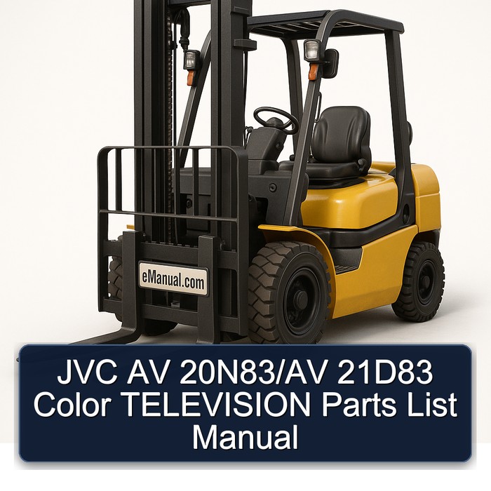 JVC AV 20N83 / AV 21D83 Farbfernseh-Ersatzteilverzeichnis