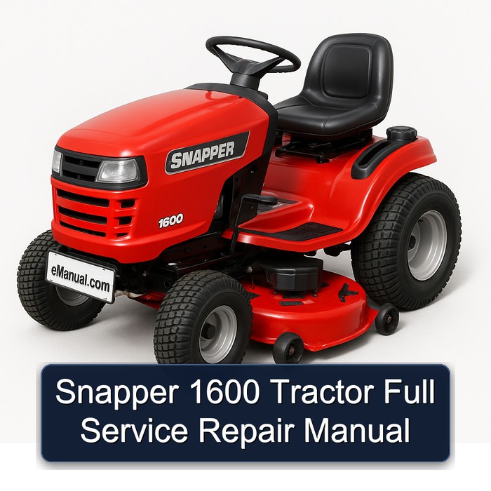 Snapper 1600 Traktor - Reparaturhandbuch