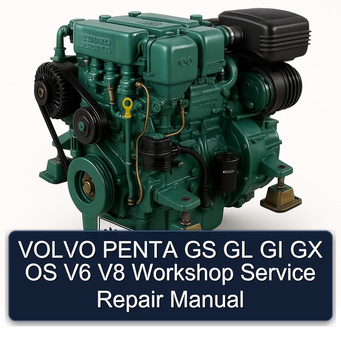 VOLVO PENTA GS GL GI GX OS V6 V8 Workshop Service Repair Manual 