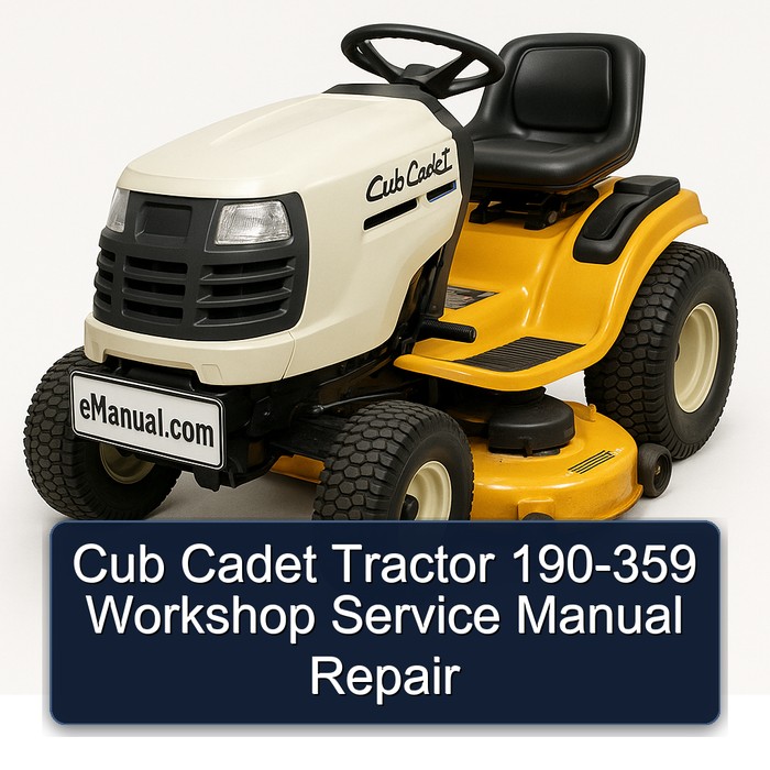 Cub Cadet Tractor 190-359 Workshop Service Repair Manual PDF Download