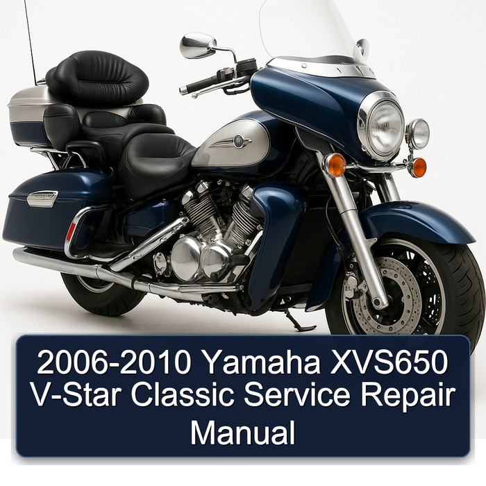 2006-2010 Yamaha XVS650 V-Star Classic Manual de servicio y reparación