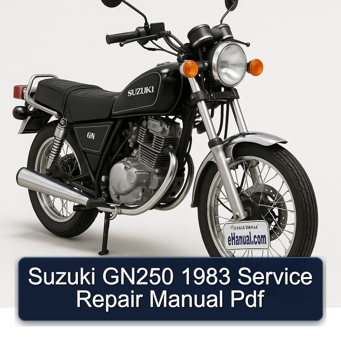 Suzuki GN250 1983 Manual de servicio y reparación Pdf
