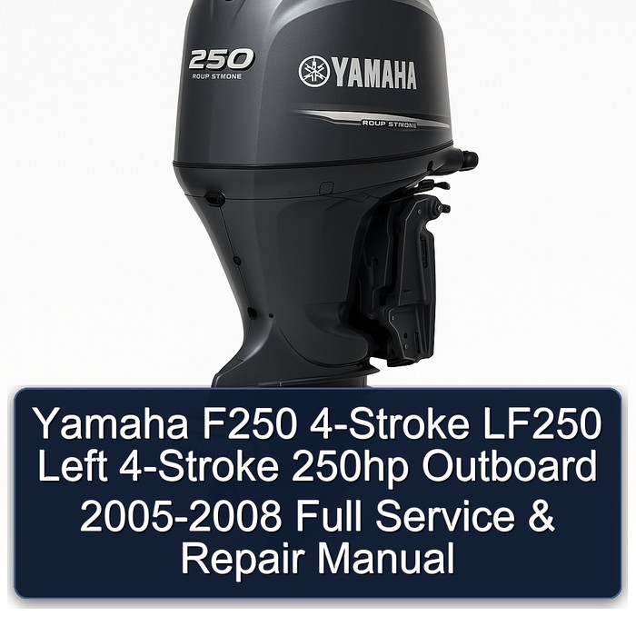 Yamaha F250 4-Stroke LF250 Left 4-Stroke 250hp Outboard 2005-2008 Full Service & Repair Manual