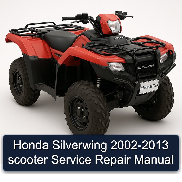 Honda Silverwing 2002-2013 scooter Manual de servicio y reparación