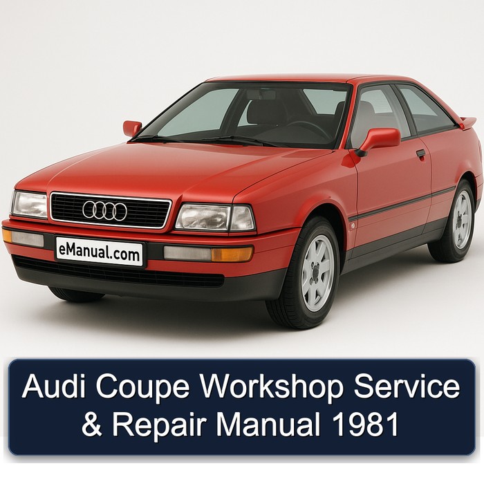 Audi Coupe Workshop Service & Repair Manual 1981
