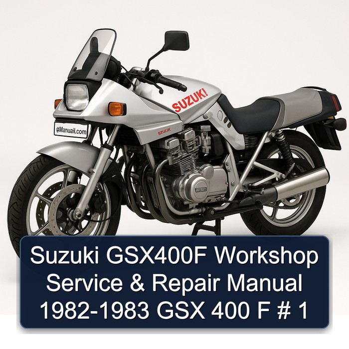 Suzuki GSX400F Workshop Manual de servicio y reparación 1982-1983 GSX 400 F # 1