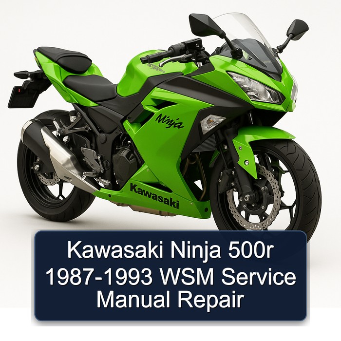 Kawasaki Ninja 500r 1987-1993 WSM Service Manual Repair