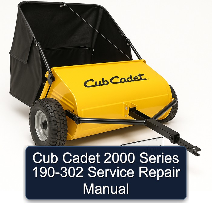 Cub Cadet 2000 Series 190-302 Service Repair Manual