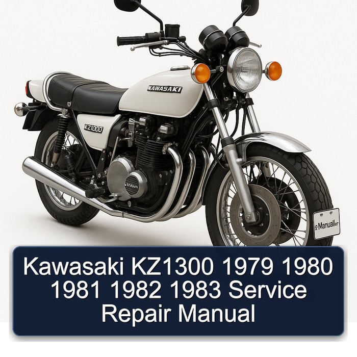 Kawasaki KZ1300 1979 1980 1981 1982 1983 Manual de servicio y reparación