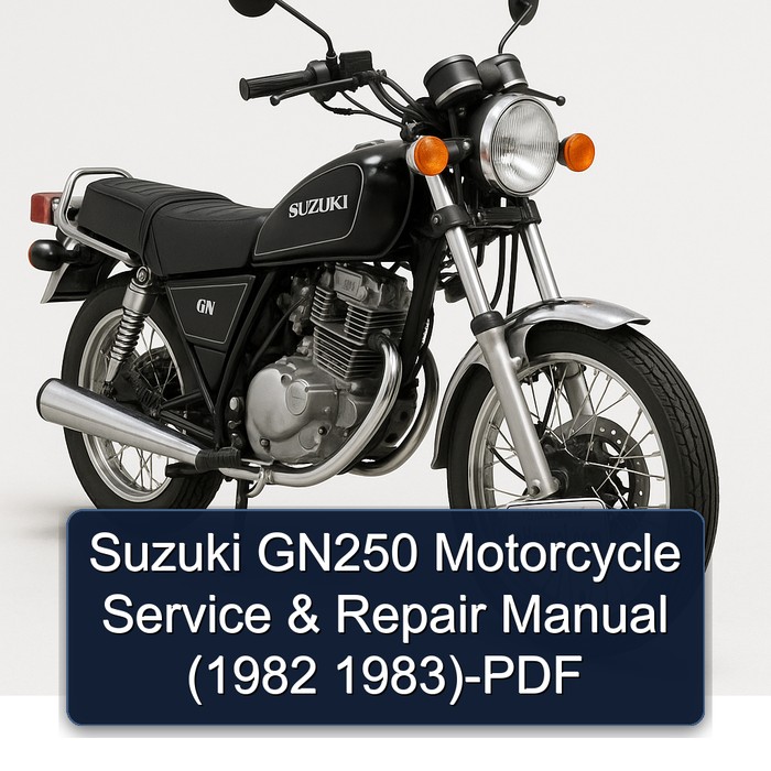 Suzuki GN250 Motorcycle Manual de servicio y reparación (1982 1983)-PDF