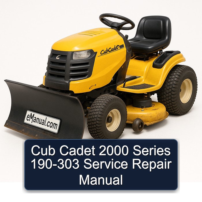 Reparaturanleitung Cub Cadet 2000er Serie 190-303