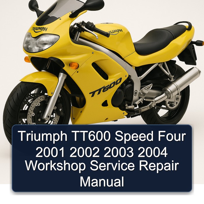 Triumph TT600 Speed Four 2001 2002 2003 2004 Workshop Manual de servicio y reparación