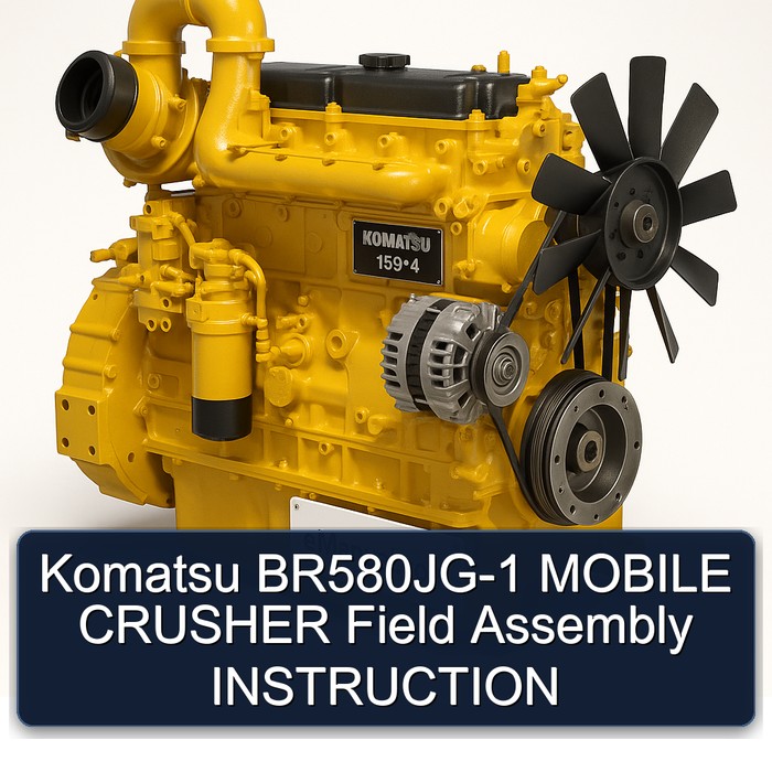 Komatsu BR580JG-1 MOBILE CRUSHER Field Assembly INSTRUCTION