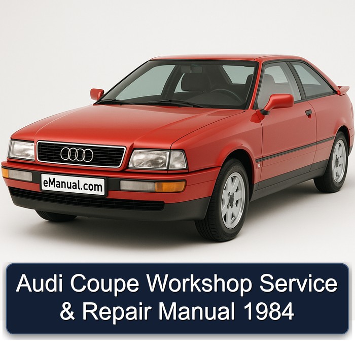 Audi Coupe Workshop Service & Repair Manual 1984