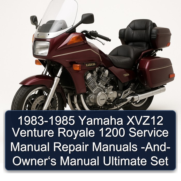 1983-1985 Yamaha XVZ12 Venture Royale 1200 Service Manual Repair Manuals -And- Owner‘s Manual Ultimate Set