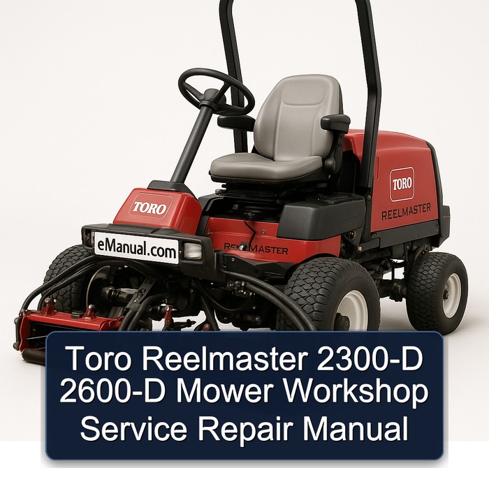 Toro Reelmaster 2300-D 2600-D Mower Workshop Service Repair Manual