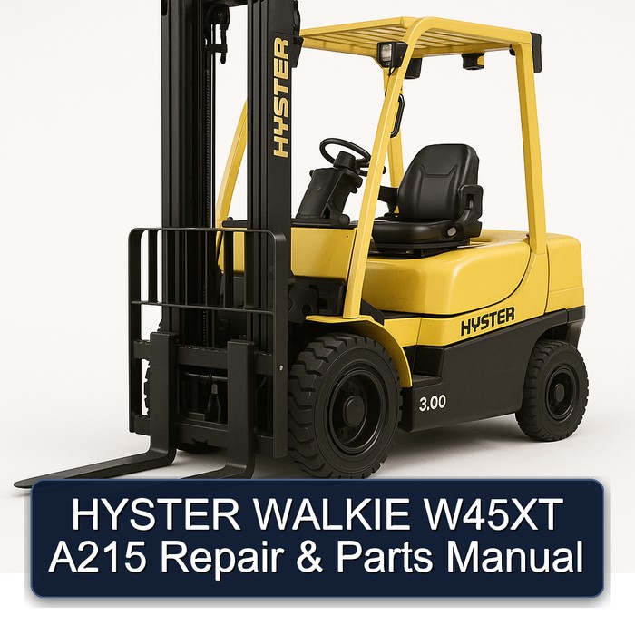 Manual de Reparación y Piezas para Transpaleta Hyster W45XT A215