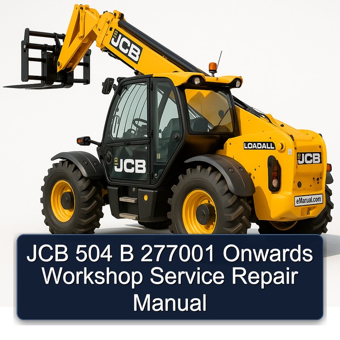 JCB 504 B 277001 Onwards Workshop Service Repair Manual