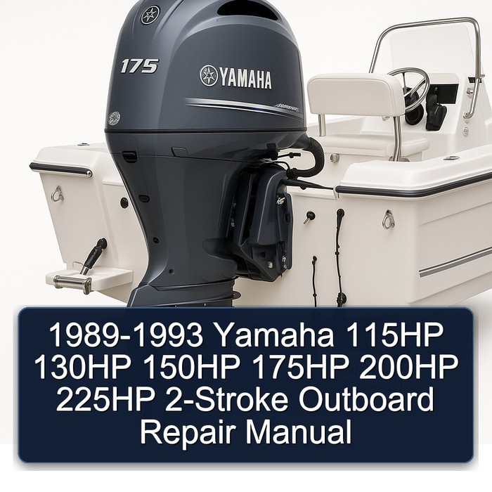 1989-1993 Yamaha 115HP 130HP 150HP 175HP 200HP 225HP 2-Stroke Outboard Repair Manual 