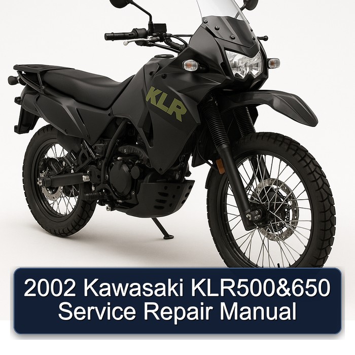 2002 Kawasaki KLR500&650 Manual de servicio y reparación