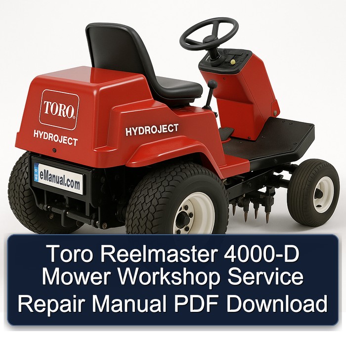 Toro Reelmaster 4000-D Mäher Werkstatt-Service-Handbuch PDF Download