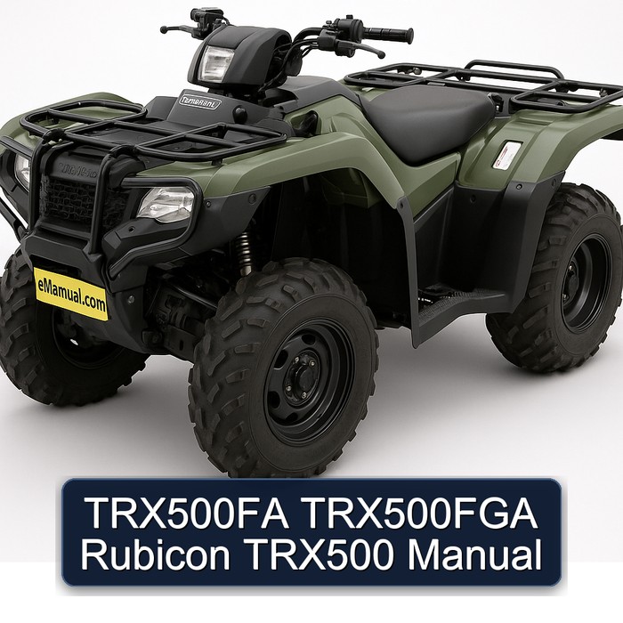 TRX500FA TRX500FGA Rubicon TRX500 Manual