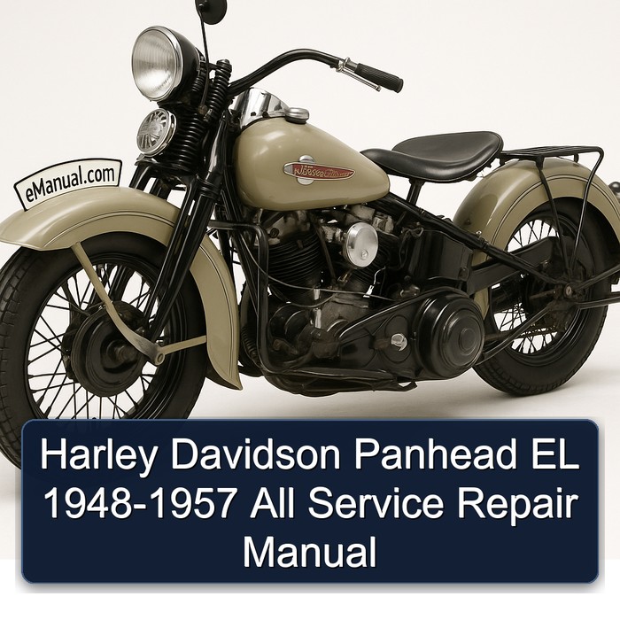 Harley Davidson Panhead EL 1948-1957 All Manual de servicio y reparación